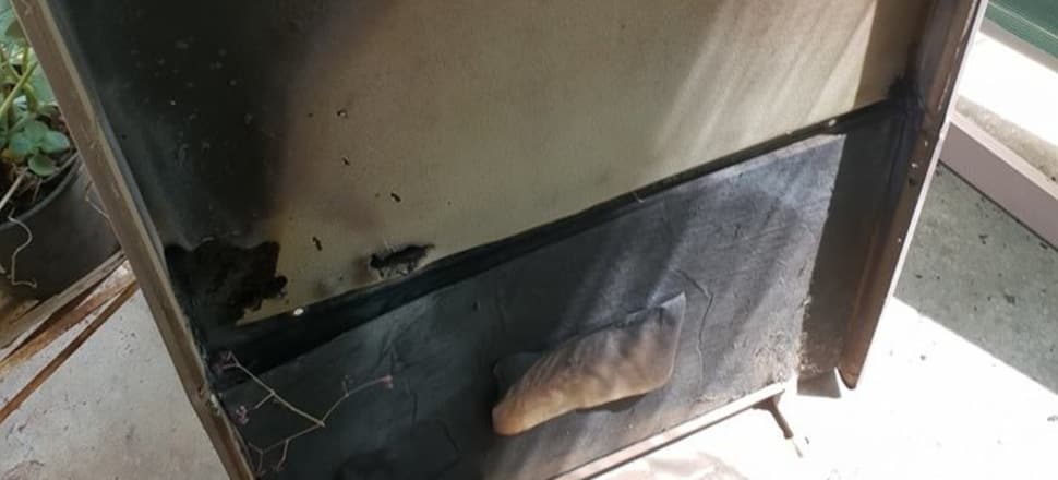 Air Conditioner Catches Fire