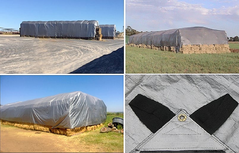 ABC Tarps have hay covered