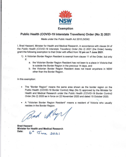 Nsw Backtracks On Rules For Victorian Border Residents